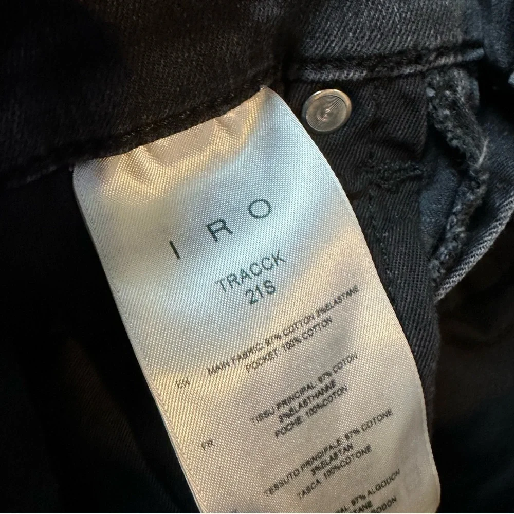 IRO High-Rise Charcoal Skinny Jeans